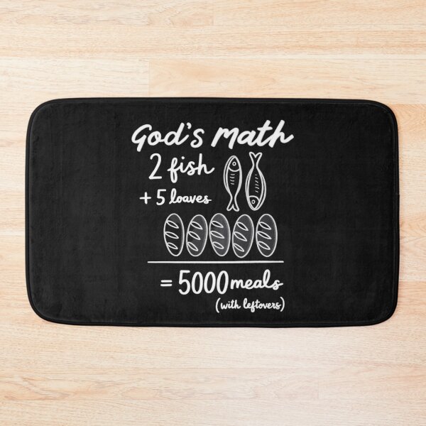 Item preview, God’s Math 2 Fish 5 Loaves 5000 Meals designed and sold by trinfhri.