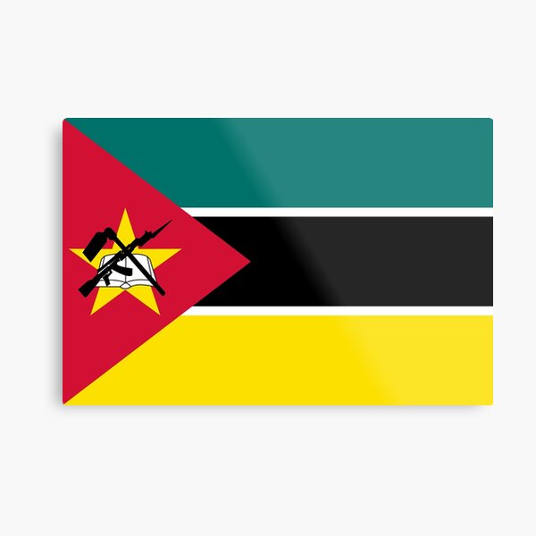 Mozambique Flag- Show your love for Mozambique! Metal Print