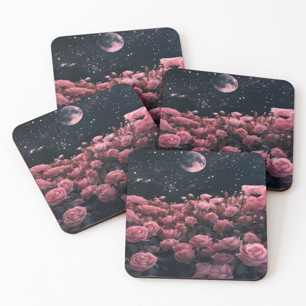 Item preview, Beautiful celestial moonlight roses bloom designed and sold by NivyasArtistry.