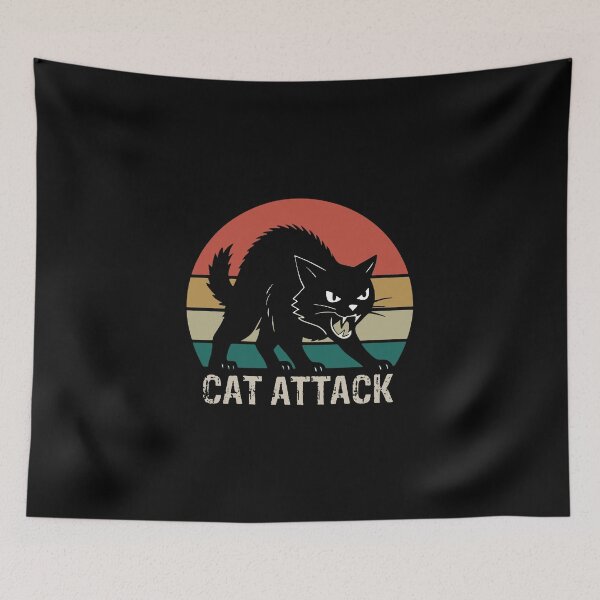 Item preview, cat attack designed and sold by perkinskristie.