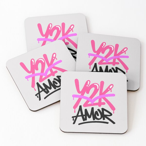 Item preview, Y2K Amor Graffiti Streetwear Pink Retro Aesthetic Art designed and sold by SplashTastic.