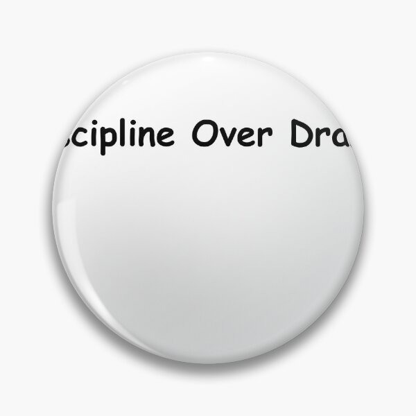 Item preview, Discipline Over Drama – Minimal Motivational Quote Design designed and sold by RICHKIDSSTUDIO.