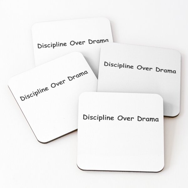 Item preview, Discipline Over Drama – Minimal Motivational Quote Design designed and sold by RICHKIDSSTUDIO.