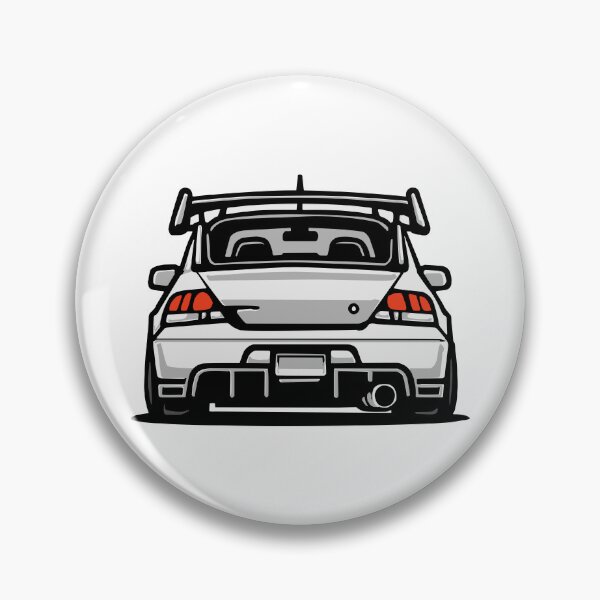 Item preview, JDM Icon - Evolution IX Rear View Illustration designed and sold by TrilogyMerch.