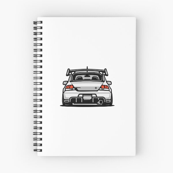 Item preview, JDM Icon - Evolution IX Rear View Illustration designed and sold by TrilogyMerch.