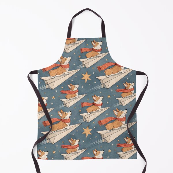 Item preview, Whimsical Corgi Flying Paper Planes Pattern designed and sold by Snifferius.