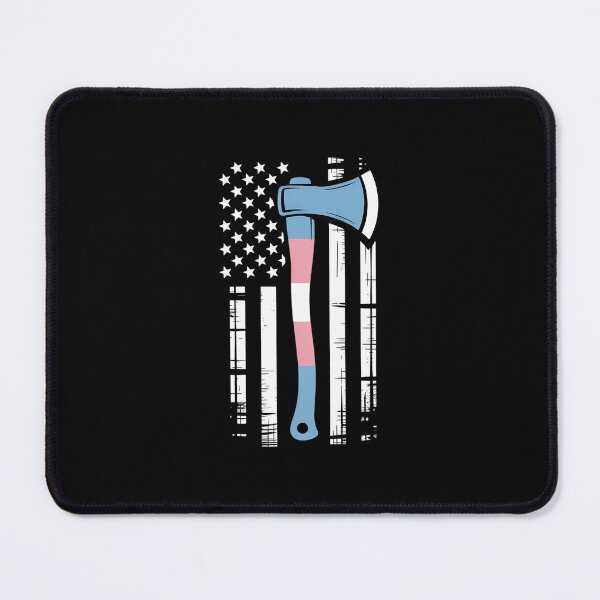 Item preview, Firefighter American Flag LGBT-Q Trans-gender Pride Fireman designed and sold by EllenJast.