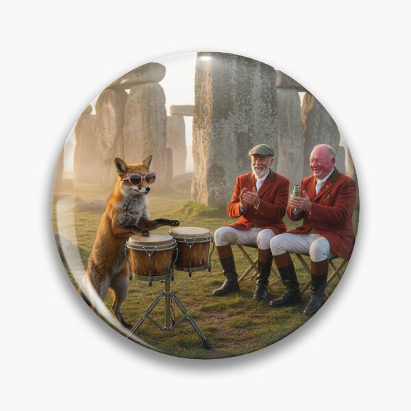 Item preview, Another Cunning Red Fox at Stonehenge  designed and sold by Tridentulus.