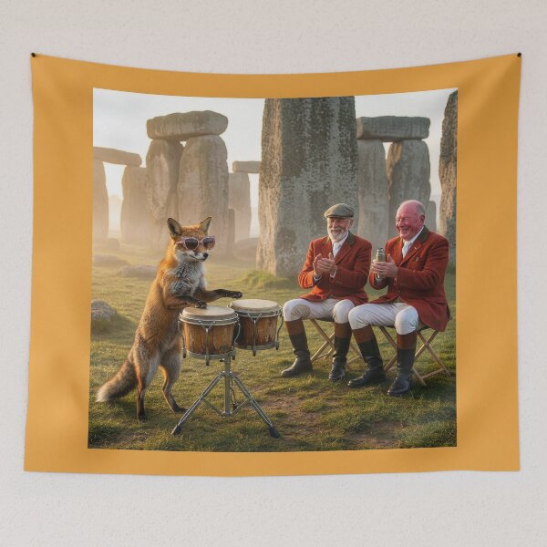 Item preview, Another Cunning Red Fox at Stonehenge  designed and sold by Tridentulus.