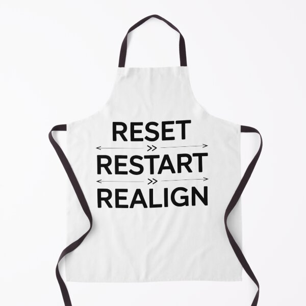 Item preview, Reset Restart Realign – Modern Black and White Typography designed and sold by LeyaLeyShop.