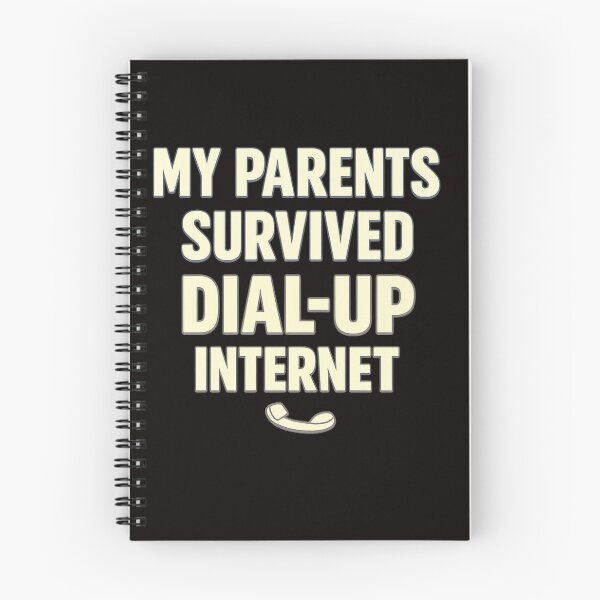 Item preview, My Parents Survived Dial-Up Internet – Retro Internet Nostalgia Typography designed and sold by FrameFlow.