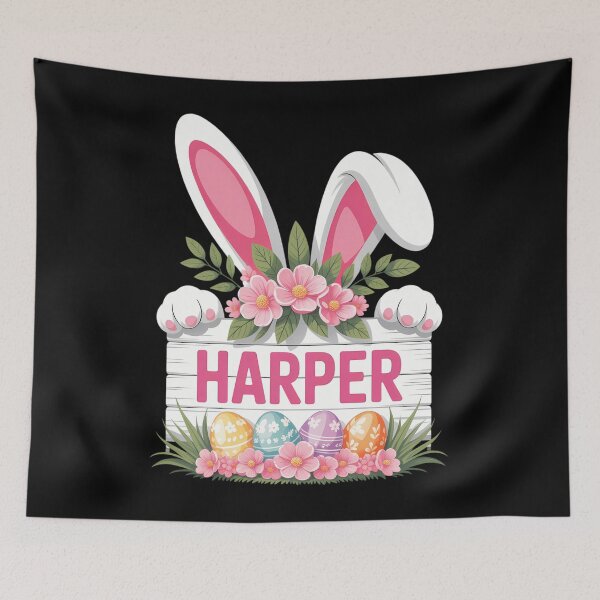 Item preview, Harper Bunny Ears & Eggs Happy Easter Day Girls designed and sold by EllenJast.