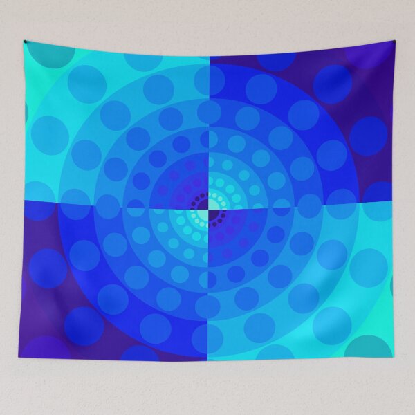 Item preview, Asymmetric Design, Blue, Turquoise, Geometric Abstraction, Abstract Art designed and sold by DDJust4U.