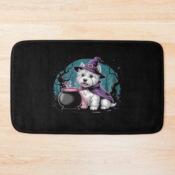 Item preview, Halloween Spooky Witchy West Highland Terrier Dog Bats designed and sold by trinfhri.