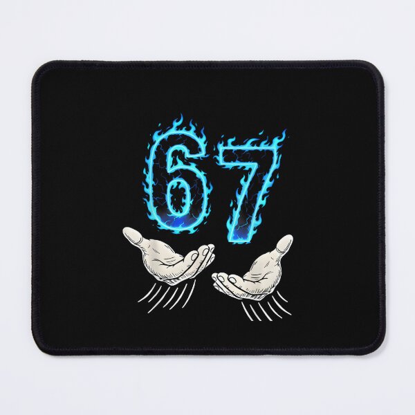 Item preview, 67 Six Seven Blue Flame Colorful Cool Funny 6 7 Meme designed and sold by Juansustait.