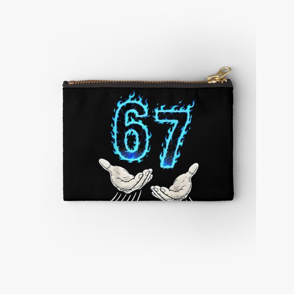 Item preview, 67 Six Seven Blue Flame Colorful Cool Funny 6 7 Meme designed and sold by Juansustait.