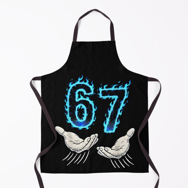 Item preview, 67 Six Seven Blue Flame Colorful Cool Funny 6 7 Meme designed and sold by Juansustait.