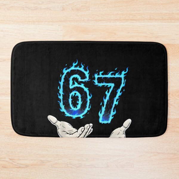 Item preview, 67 Six Seven Blue Flame Colorful Cool Funny 6 7 Meme designed and sold by Juansustait.