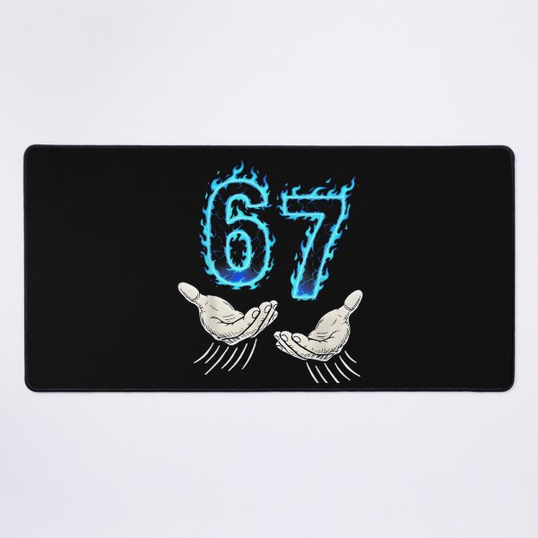 Item preview, 67 Six Seven Blue Flame Colorful Cool Funny 6 7 Meme designed and sold by Juansustait.
