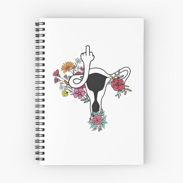 Item preview, Feminist Uterus With Flower and Middle Finger designed and sold by Sophietnagle.