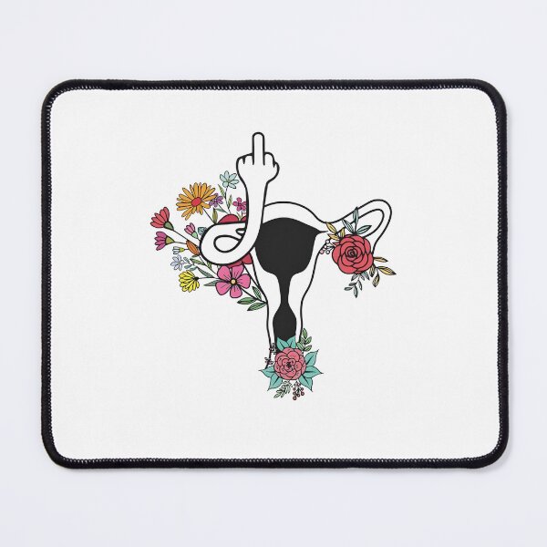 Item preview, Feminist Uterus With Flower and Middle Finger designed and sold by Sophietnagle.