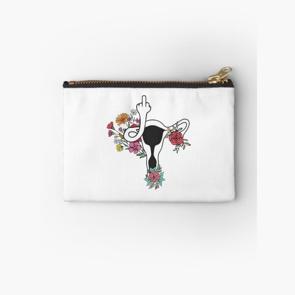 Item preview, Feminist Uterus With Flower and Middle Finger designed and sold by Sophietnagle.