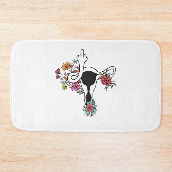 Item preview, Feminist Uterus With Flower and Middle Finger designed and sold by Sophietnagle.