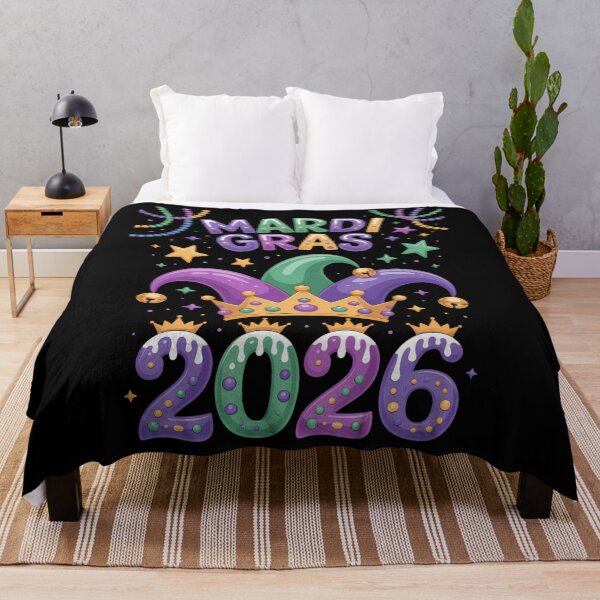 Item preview, Happy Mardi Gras Carnival Mardi Gras 2026 Jester designed and sold by EllenJast.