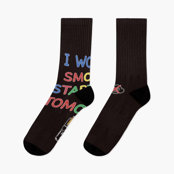 Item preview, I Won’t Smoke Starting Tomorrow – Funny Anti-Smoking Design designed and sold by zbigniewcz.