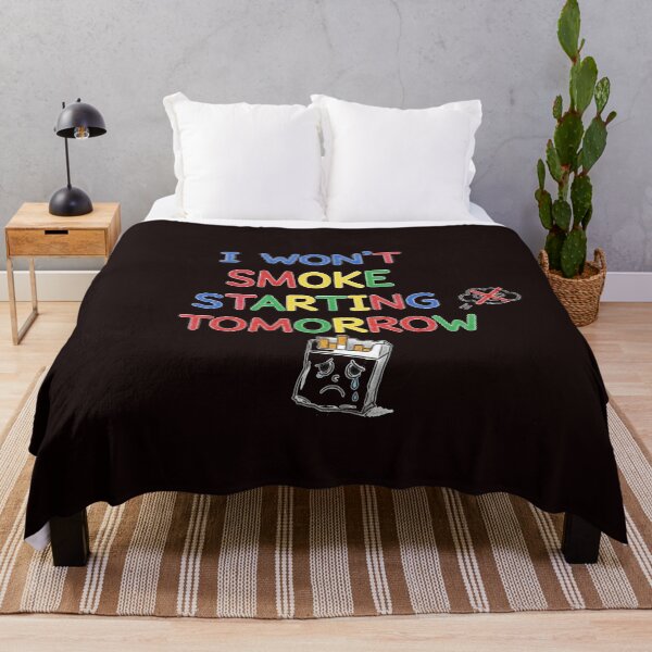 Item preview, I Won’t Smoke Starting Tomorrow – Funny Anti-Smoking Design designed and sold by zbigniewcz.
