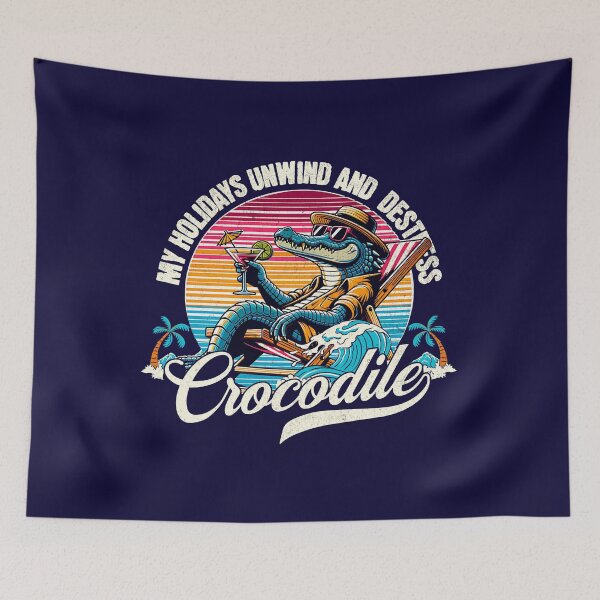 Item preview, Crocodile Holidays Unwind and Destress designed and sold by santoshputhran.