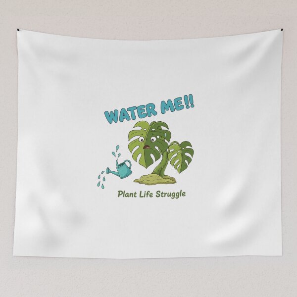 Item preview,  Water Me Plant Life T-Shirt | Plant Care Reminder Tee | Thirsty Plant Shirt | Plant Parent Humor designed and sold by GeniePixel.
