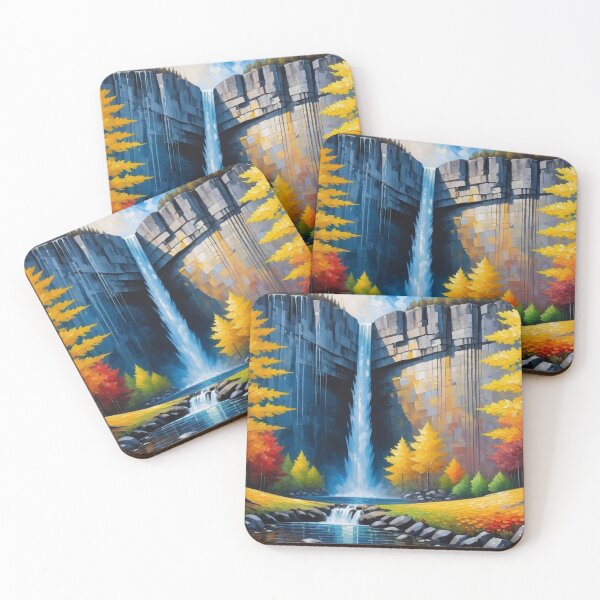 Item preview, Autumn Waterfall designed and sold by Undersea Ai Art.