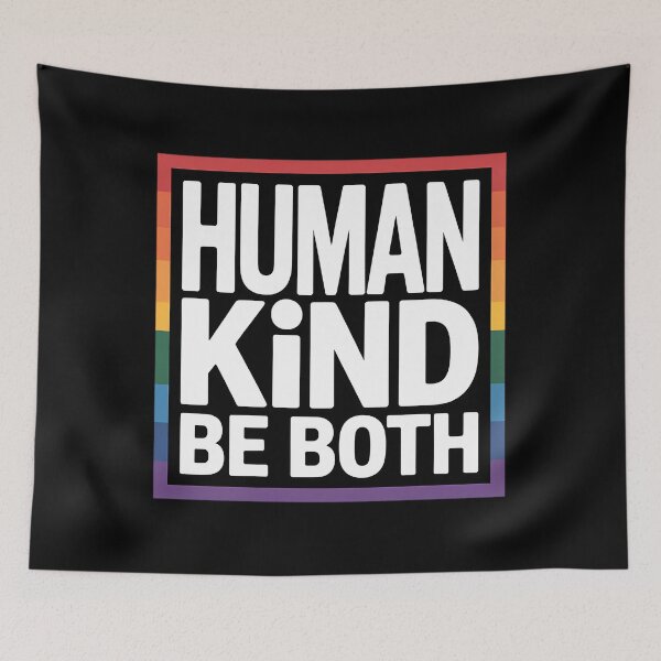 Item preview, Human Being Be Both LGBTQ Ally Positivey designed and sold by EllenJast.