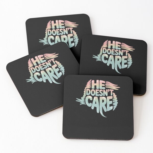 Item preview, He Doesn’t Care – Bold Political Statement designed and sold by trinfhri.
