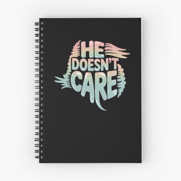 Item preview, He Doesn’t Care – Bold Political Statement designed and sold by trinfhri.