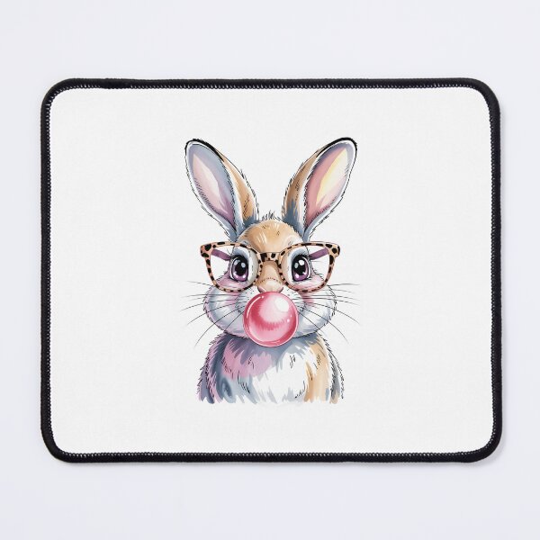 Artikelvorschau, Hasengesicht, Leopardenbrille, Kaugummi, Ostern entworfen und verkauft von FaithAbbott.