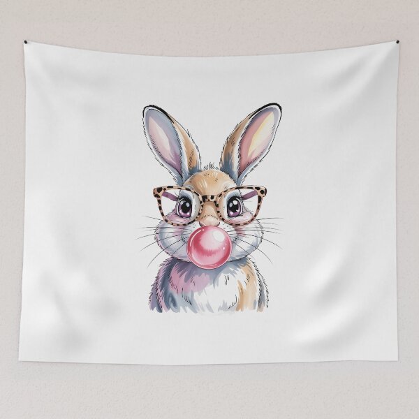 Item preview, Bunny Face Leopard Glasses Bubblegum Easter Day designed and sold by FaithAbbott.