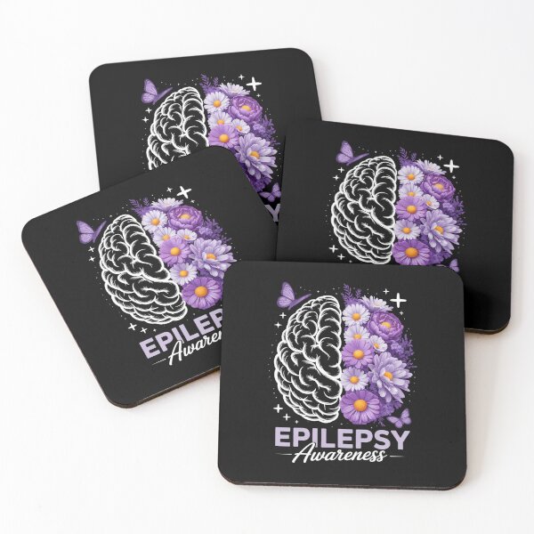 Item preview, Epilepsy Awareness Purple Brain Flower Support Squad designed and sold by FaithAbbott.