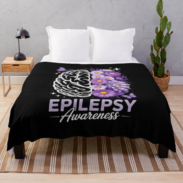 Item preview, Epilepsy Awareness Purple Brain Flower Support Squad designed and sold by FaithAbbott.