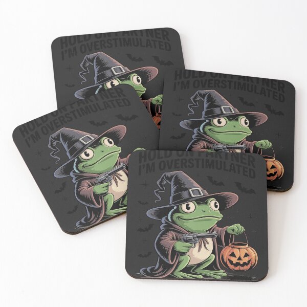 Item preview, Hold on Partner I'm Overstimulated  Funny Halloween designed and sold by trinfhri.