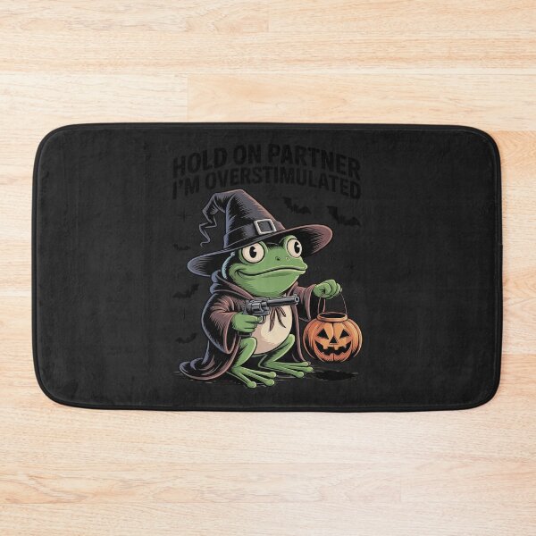 Item preview, Hold on Partner I'm Overstimulated  Funny Halloween designed and sold by trinfhri.