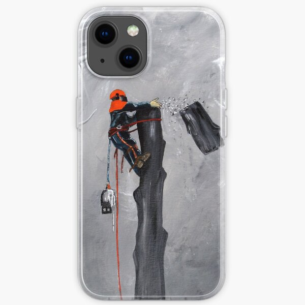 Arborist Tree Surgeon Lumberjack chainsaw. iPhone Flexible Hülle