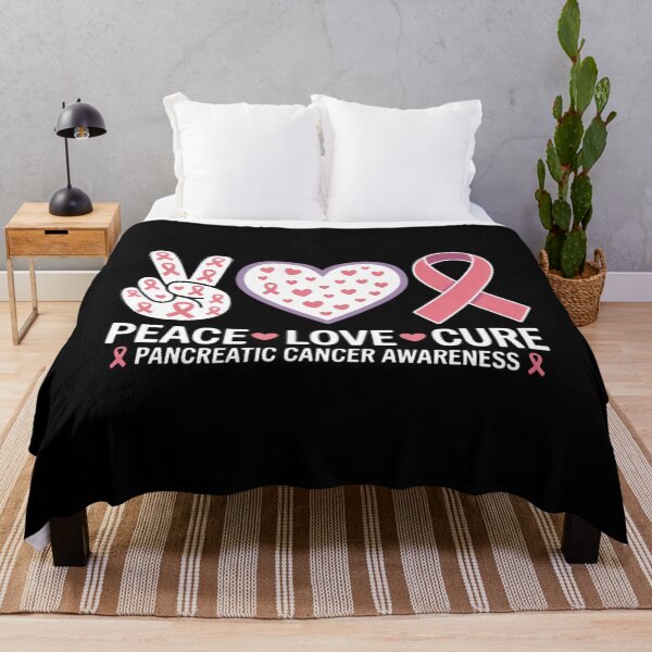 Item preview, Peace Love Cure Pancreatic Cancer Awareness designed and sold by EllenJast.