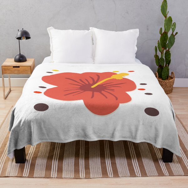 Item preview, Vintage red hibiscus flower designed and sold by vibeno1.