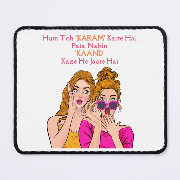 Item preview, Funny Sarcastic hindi quotes Typography – Quirky Desi Quote Design VER18 designed and sold by mndesignworx.