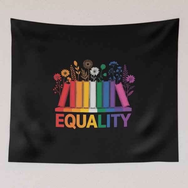 Item preview, Equality Flower Books Equal Rights Social Justice Feminist designed and sold by FaithAbbott.