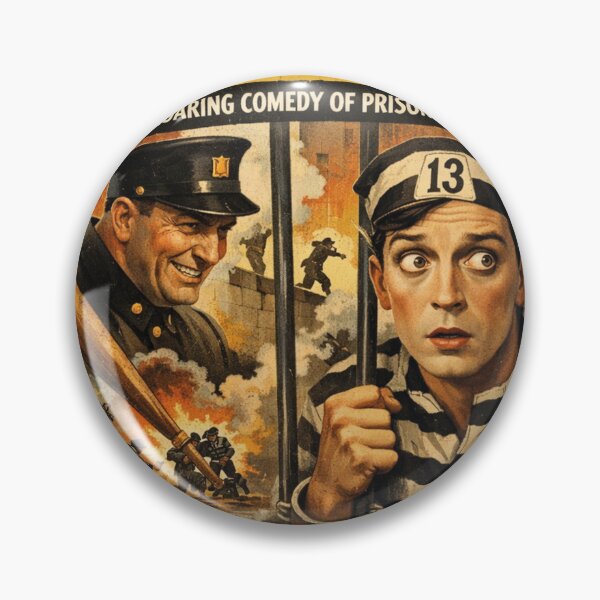 Item preview, Buster Keaton Convict 13 Vintage Movie Poster Design designed and sold by Mauswohn.