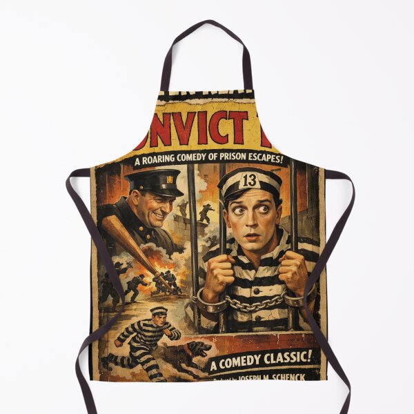 Item preview, Buster Keaton Convict 13 Vintage Movie Poster Design designed and sold by Mauswohn.