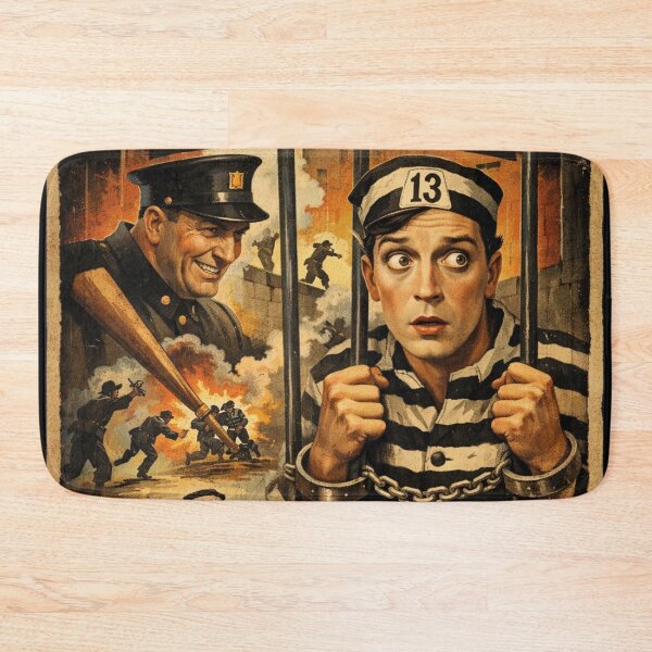 Item preview, Buster Keaton Convict 13 Vintage Movie Poster Design designed and sold by Mauswohn.